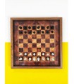 تخته بازی شطرنج و منچ طرح چوب
