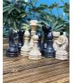 مهره شطرنج سنگی اونیکس و مشکی